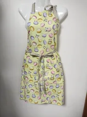 ハンドメイド　エプロン　パンダ　マカロン　A005