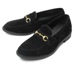 ☆ BLACK-S ☆ L(約27cm-27.5cm) ☆ glabella GOLD BIT LOAFER ローファー メンズ おしゃれ ビットローファー ビット 付き ゴールドビット 飾り付き 革靴 皮靴 ローカット ローヒール glabella グラベラのサムネイル