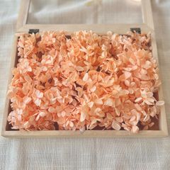 プリザーブドフラワー アジサイ 約13g (オレンジ)  OC 未使用品 ピラミッド 紫陽花 ヘッド
