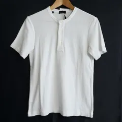 #snc ギローバー GUYROVER Tシャツ M 白 ヘンリーネック パイル生地 タグ付き 美品 メンズ [889568]