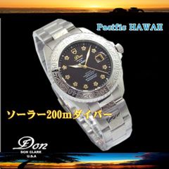 ダンクラーク ソーラー発電ムーブメント搭載 200Mダイバー スワロウスキー
