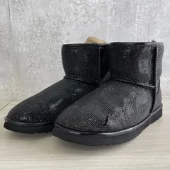 新品♡アンコキーヌ キラキラリアルムートンボアブーツ 黒 L☆24.5～25 新品♡アンコキーヌ キラキラリアルムートンボアブーツ 黒 L