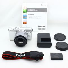 Canon ミラーレス一眼カメラ EOS M100 EF-M15-45 IS STM レンズキット ホワイト