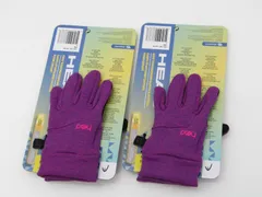 【未使用品】HEAD キッズ手袋 ランニンググローブ タッチスクリーン対応　4〜6歳　Sサイズ   紫  2点セット