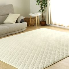 洗えるキルトラグ シエロ 北欧風 滑り止め付 アイボリー190×300 - メルカリ
