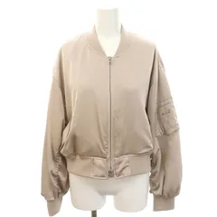 アプワイザーリッシェ Apuweiser-riche 24SS MA-1 ブルゾン ジャケット サテン ジップアップ 2 ピンクグレー /DF ■OSのサムネイル