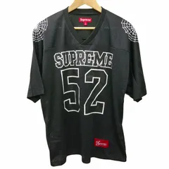 シュプリーム SUPREME 24SS Spiderweb Football Jersey フットボールシャツ スパイダー ナンバリング 黒 ブラック Sのサムネイル