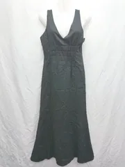 ◇ MAJESTIC LEGON マジェスティックレゴン ノースリーブ 膝下丈 ワンピース サイズS ブラック レディース P  【1407260048022】のサムネイル