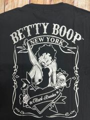 56.Betty  Boop/ベティーブープ/プリント/ビッグTシャツ/ブラックxシルバー/3Lサイズ/訳あり/新品未使用