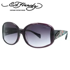 エドハーディー サングラス EdHardy BIRD ROSES パープル/スモークグラデーション UVカットのサムネイル
