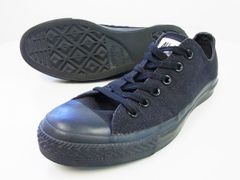 中古品★CONVERSE コンバース★ALL STAR キャンバスオールスターローカットスニーカー26cm★7.5【正規品】ブラック黒【本物保証】