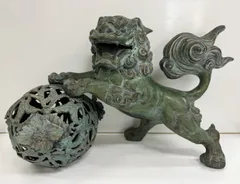 ⭐️新品　玉獅子　陶器　瀬戸焼 Yahoo!オークション -「玉獅子」(陶芸) (工芸品)の落札相場
