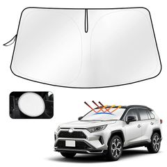 【2025年・遮光・遮熱アップグレード】Cartist トヨタ RAV4 フロントサンシェード 50系 フロントガラス サンシェード サンライン サンセット サンフィアシェードカーテン マルチサンシェード MXAA5# AXAH5# 2019年4月-現行  1