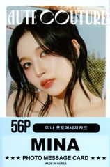 TWICE MINA ミナ グッズ フォトメッセージカード 56枚 トレカ カード ミニ ポストカード セット K-POP