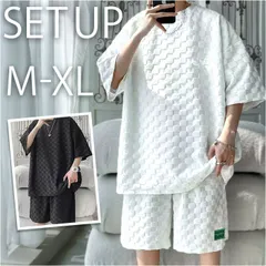 ☆ Mサイズ ☆ セットアップ メンズ Tシャツ ショートパンツ セットアップ メンズ Tシャツ ショートパンツ ハーフパンツ 半袖Tシャツ 短パン tシャツ スポーツウェア 運動着 ジャージ 薄手 薄い 半袖 上下セット 上下 涼しい 無地