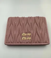 2024年最新】ミュウミュウ 財布/ミニウォレット miumiu 折財布 5ML013 ...