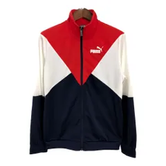 PUMA プーマ ジャージ トラックジャケット スポーツ ワンポイントロゴ マルチカラー (メンズ M) 中古 古着 R4918
