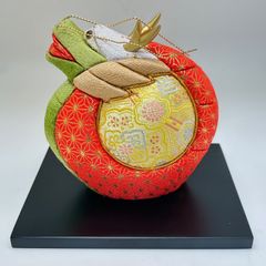 【商品番号MS-ETO5-2】木目込み人形　干支シリーズ　辰　龍（丸）　　高さ　１２ｃｍ