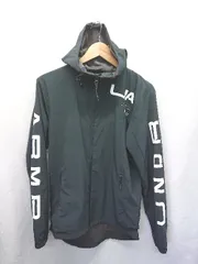 ◇ Θ UNDER ARMOUR アンダーアーマー ロゴ 長袖 ジャージ ジップアップ パーカー サイズS ブラック系 メンズ E  【1508060006189】