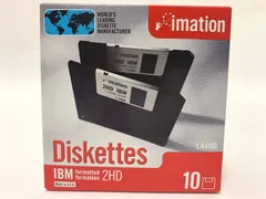 イメーション 3.5インチフロッピーディスク DOS/Vフォーマット 10枚入 紙箱×1 US仕様品 MF2HD10P(IBM)-Oのサムネイル