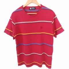(^w^)b 90s CHAPS RALPH LAUREN チャップス ラルフローレン 日登美 半袖 Tシャツ カットソー プルオーバー ショートスリーブ カジュアル デイリー タウンユース アウトドア レジャー モダン ボーダー レッド系 メンズ サイズL