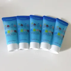 【50mlタイプ/5本セット】デコホイップクリーム　ハンドメイド　ホイップ　水色　ブルー