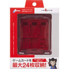 CYBER ・ カードケース24 ( SWITCH 用) クリアレッド - Switch [video game]