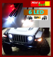Mini-z 4x4 ミニッツ LED 6灯 セット 高輝度LED（ミニ）付属 / ミニッツ クローラー