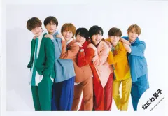 【中古】生写真(ジャニーズ) なにわ男子/集合(7人)/横型・膝上/アルバム「1st Love」MV＆ジャケ写オフショット/公式生写真