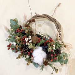 クリスマスリース⭐︎ドライフラワーリース