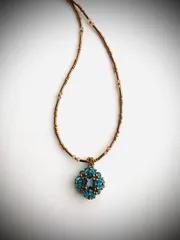 スワロフスキー♡ビーズネックレス♡オープンスクエア♡