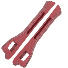 dack-in 汎用 車 隙間 クッション 収納ボックス 隙間埋め シートカバー コンソールボックス 落下防止 ラバー 運転席 助手席 セット 赤 レッド [赤（左右セット）]