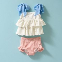 Lycee mine　【SWIM】【UV加工】柄アソートティアードセパレート　ピンク