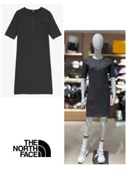 THE NORTH FACE ノースフェイス W'S ヴェルディ ワンピース 五分丈半袖 チャコール色 海外限定