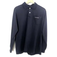 mont-bell(モンベル) 半袖ポロシャツ サイズM メンズ - ネイビー 刺繍