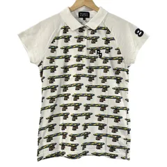 PEARLY GATES(パーリーゲイツ) 半袖ポロシャツ サイズ0 XS レディース - 白×イエロー×マルチ