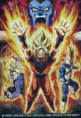 【中古】アニメ系トレカ 5-24[N]：超サイヤ人 孫悟空＆超サイヤ人 ベジータ＆超サイヤ人 トランクスVS合体13号