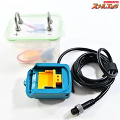 シマノ 電動リール未使用 18V電池.ケース付き マキタ18V&14 4Vバッテリーで電動リールを動かすアダプター(ワニ