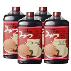 老舗 桃太郎みつ(黒蜜) 360g×4個セット 自然食 平野商店 4963089141179のサムネイル