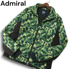 Admiral GOLF アドミラル ゴルフ 秋冬★ デジカモ 迷彩 切替 中綿 ウィンドブレーカー ジャケット ブルゾン Sz.L メンズ