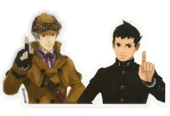 【中古】シール・ステッカー 検討終了 クリアステッカー 「カプくじ 大逆転裁判 くじ」 D-3賞