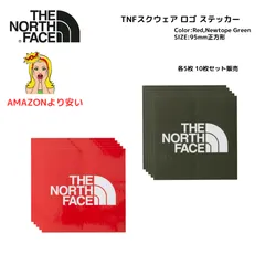 【ザノースフェイス】TNF Square Logo Sticker スクウェアロゴステッカー The North Face アウトドア キャンプ 登山 スキー スノーボード ジープ