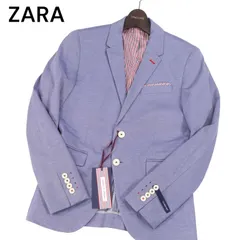 【新品 未使用】 ZARA MAN ザラ マン 通年 ストレッチ★ コンフォート ブレザー テーラード ジャケット Sz.44　メンズ