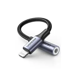 Lightning イヤホン 変換 MFi認定 iphone 変換アダプタ ライトニング イヤホンジャック HIFI音質 UGREEN