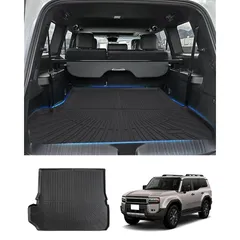 Hawjogトヨタ 新型 ランドクルーザー 250系 ラゲッジマット 3D 7人乗り 防水 立体構造 GDJ250W TRJ250W ZX VX 2024年4月～現行 トランクマット カーマット TPE素材 耐汚れ/耐摩擦/キズ防止 簡単取付 1枚セット ブラ