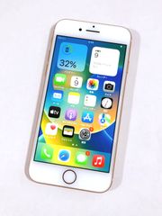 【2305】 アップル iPhone8 MQ7A2J/A 64GB ゴールド バッテリー最大容量100％ ネットワーク利用制限無し SIMロック無し Apple アイフォン