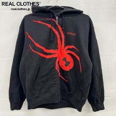 Supreme SPIDER パーカー 黒 赤 - メルカリ