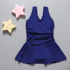 ☆ ネイビー ☆ L ☆ キッズ 水着 pk6813 キッズ 水着 2点セット 女の子 上下セット スクール水着 セパレート タンキニ キッズ水着 ラッシュガード 女の子用 子供 キッズ 動きやすい スクール ジュニア プール スイミング 学校