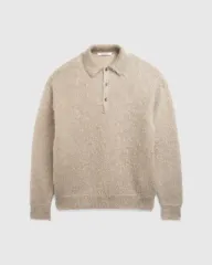 オーラリーモヘアニットポロシャツ西島隆弘着用naptime YOKE