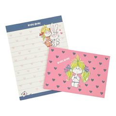 水森亜土 ミニレターセット 濃ピンク 文具 日本製